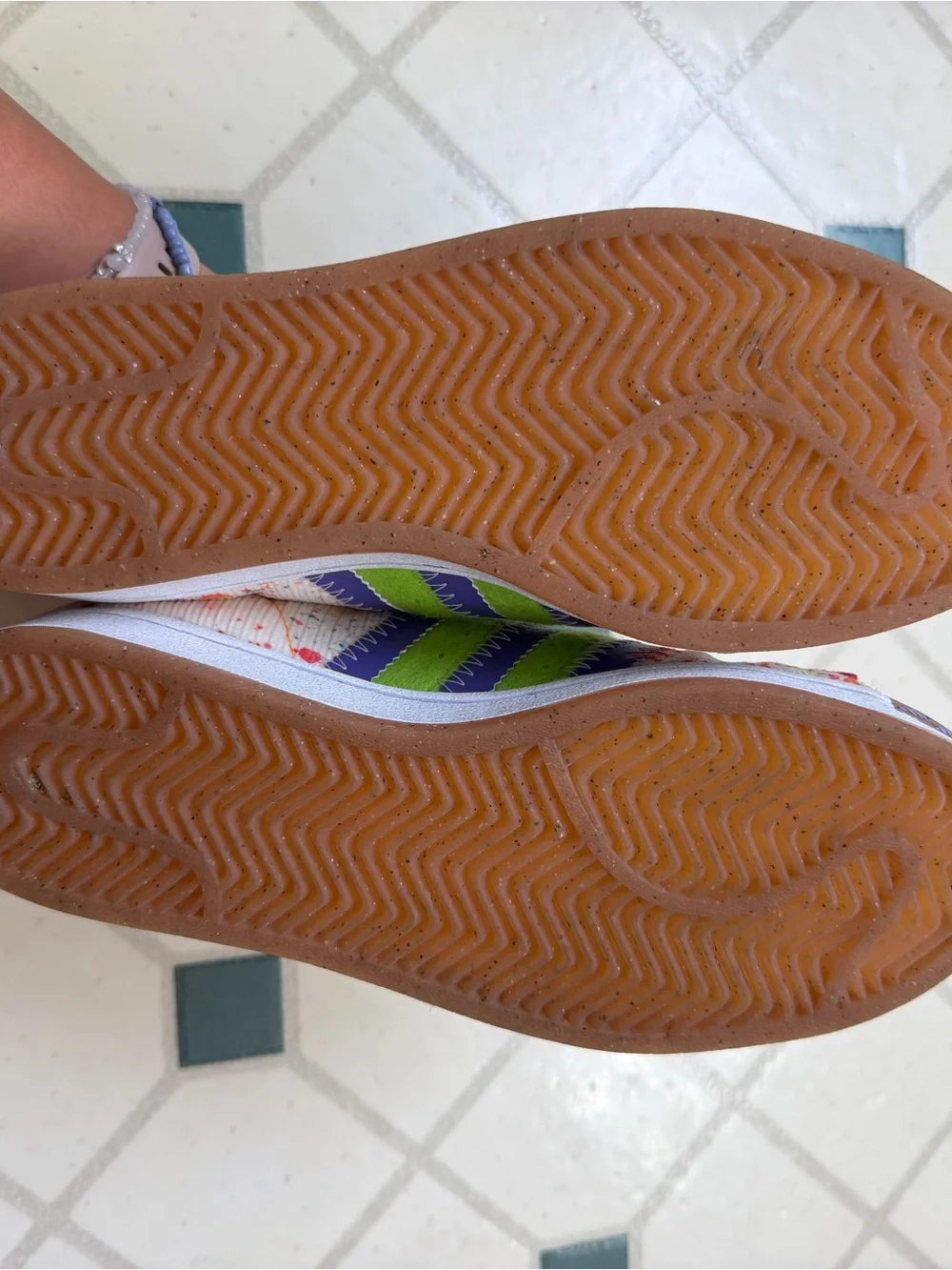 adidas S.E.E.D Superstar Low-Top Sneakers Size 7— Cream, Blue, Purple, Green